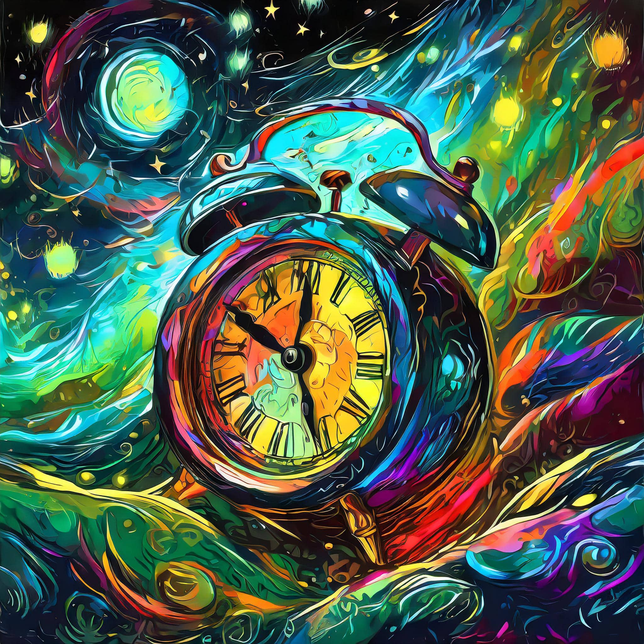 An alarm clock ringing, disrupting a peaceful sleeping environment.