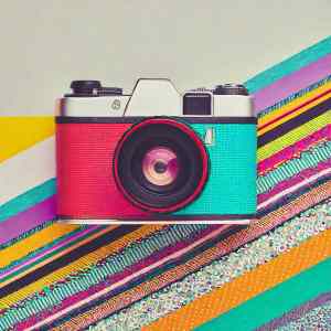 Vintage pocket camera capturing childhood memories, symbolizing nostalgic photography.