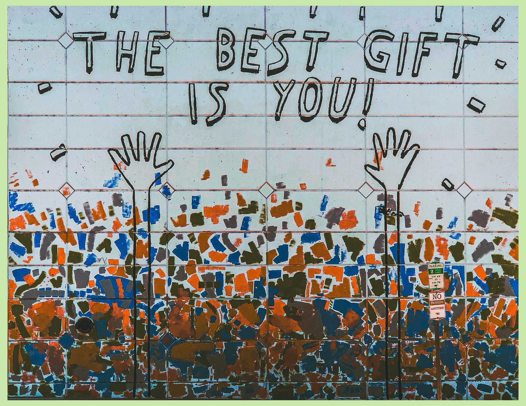 A street mural just off of Center Street in Provo, Utah.