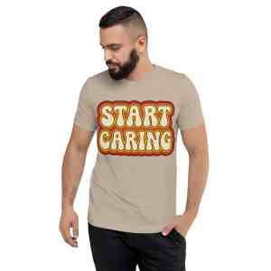 Start Caring Retro T-shirt on sale at TheOtherKLM