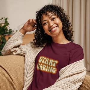 Start Caring Women's Retro T-shirt at TheOtherKLM